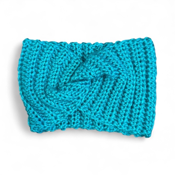 5/$25 Turquoise Knitted Headband - Picture 2 of 3